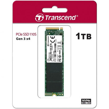 Transcend MTE110S SSD 1TB M.2 PCI Express Gen3 x4 NVMe Transcend MTE110S SSD 1TB M.2 PCI Express Gen3 x4 NVMe