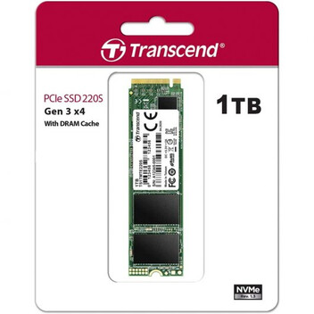 Transcend 220S 1TB SSD M.2 3D NAND NVMe PCIe 3.0 Transcend 220S 1TB SSD M.2 3D NAND NVMe PCIe 3.0