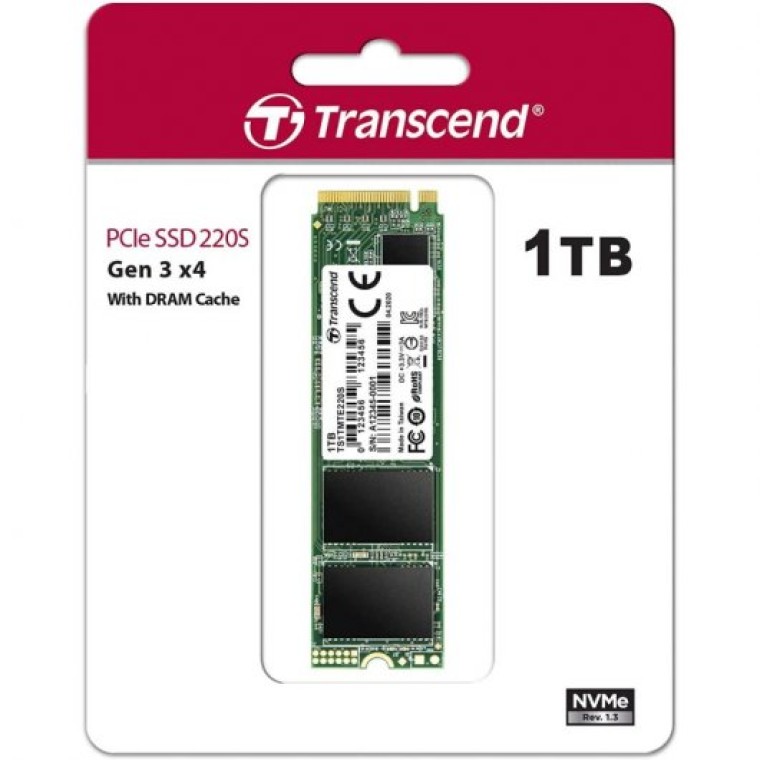 Transcend 220S 1TB SSD M.2 3D NAND NVMe PCIe 3.0