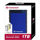 Disco Duro Transcend StoreJet 25H3 2.5" 1TB USB 3.1 Azul