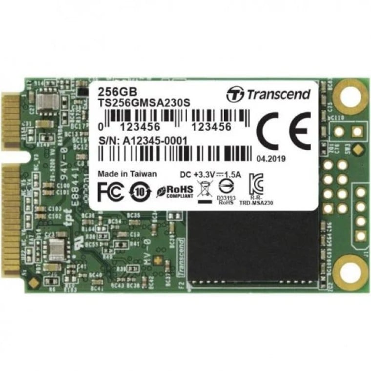 Transcend 230S 256GB SSD mSATA SATA 3 3D NAND