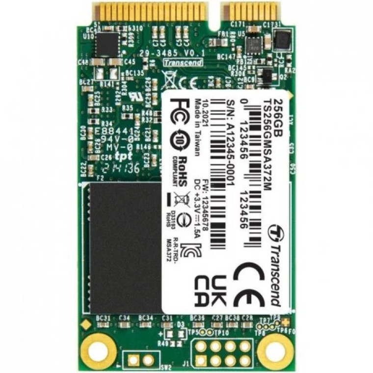 Transcend MSA372M 256GB SSD mSATA SATA 3 MLC NAND