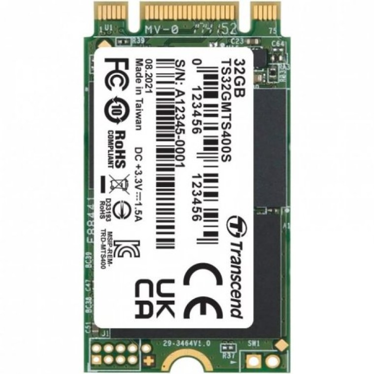 Transcend MTS400S 32GB SSD M.2 SATA 3 MLC