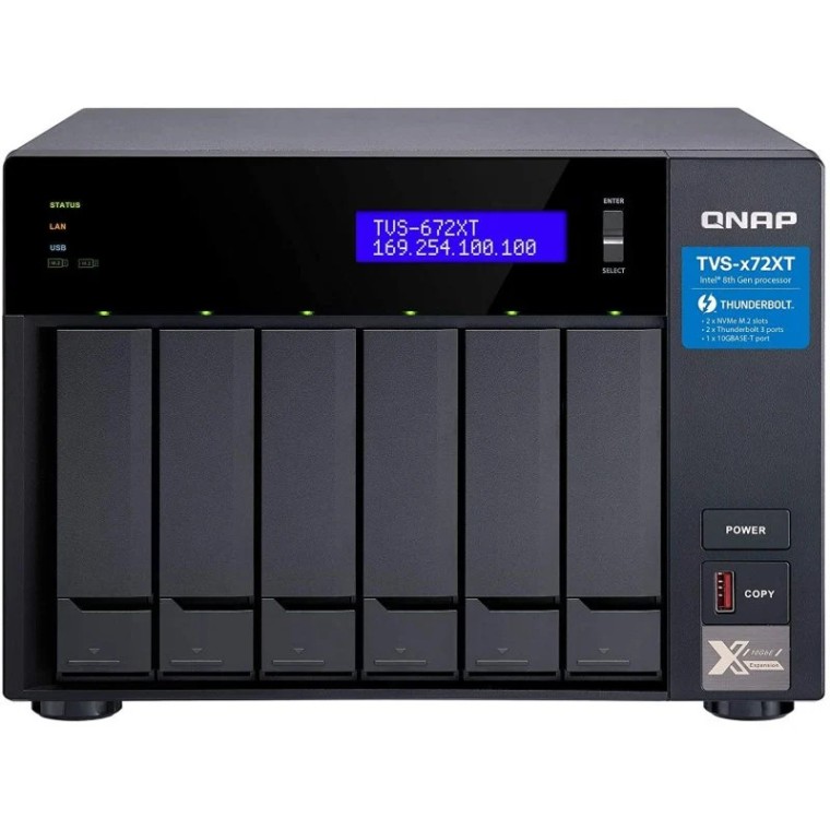 Qnap TVS-672XT-I3-8G NAS 6 Bahías