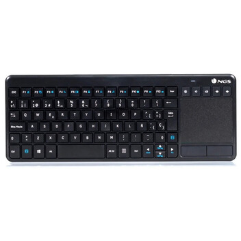 NGS TV Warrior Teclado Inalámbrico con Teclas Multimedia / SmartTV y Touchpad Qwerty Español NGS TV Warrior Teclado Inalámbrico con Teclas Multimedia / SmartTV y Touchpad Qwerty Español