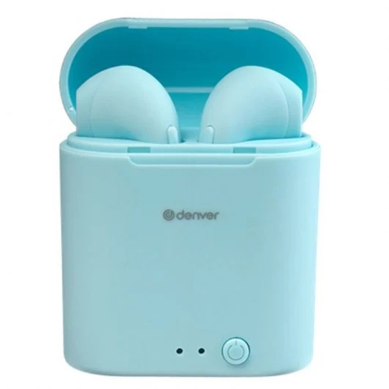 Denver TWE-46 Auriculares Bluetooth Azul Celeste