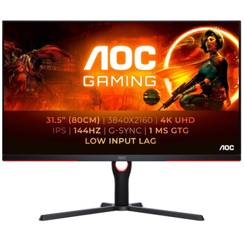 Monitor AOC U32G3X/BK 31.5" LED IPS UltraHD 4K 144Hz G-Sync Monitor AOC U32G3X/BK 31.5" LED IPS UltraHD 4K 144Hz G-Sync