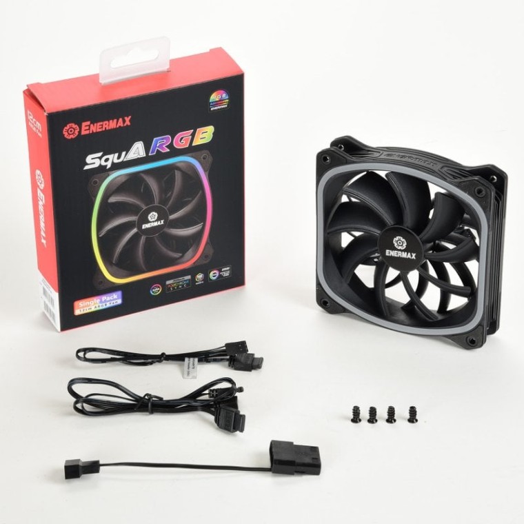 Enermax SquA RGB Ventilador 120mm Negro