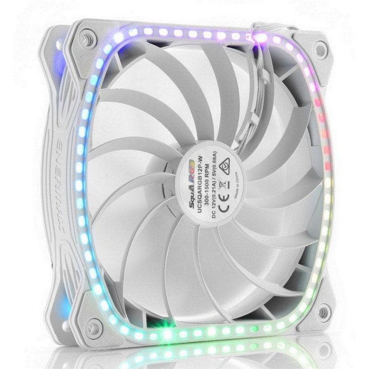 Enermax SquA RGB Kit 3 Ventiladores 120mm Blancos