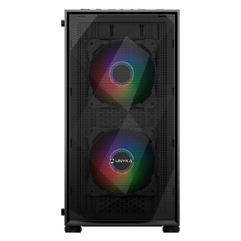 Torre PC UNYKAch Mir B200 Cristal Templado USB 3.2 Negra Torre PC UNYKAch Mir B200 Cristal Templado USB 3.2 Negra