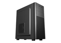 Torre PC Caja UNYKAch ATX UK8026 Negra/Midi Tower/USB-C/Audio HD/Soporte 5 Discos/ATX-MATX-ITX