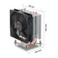 Ventilador CPU Refrigeración Aire UNYKAch Socket AM4 LGA1700 120mm UNYCOOL H40 PWM Compacta Ventilador CPU Refrigeración Aire UNYKAch Socket AM4 LGA1700 120mm UNYCOOL H40 PWM Compacta