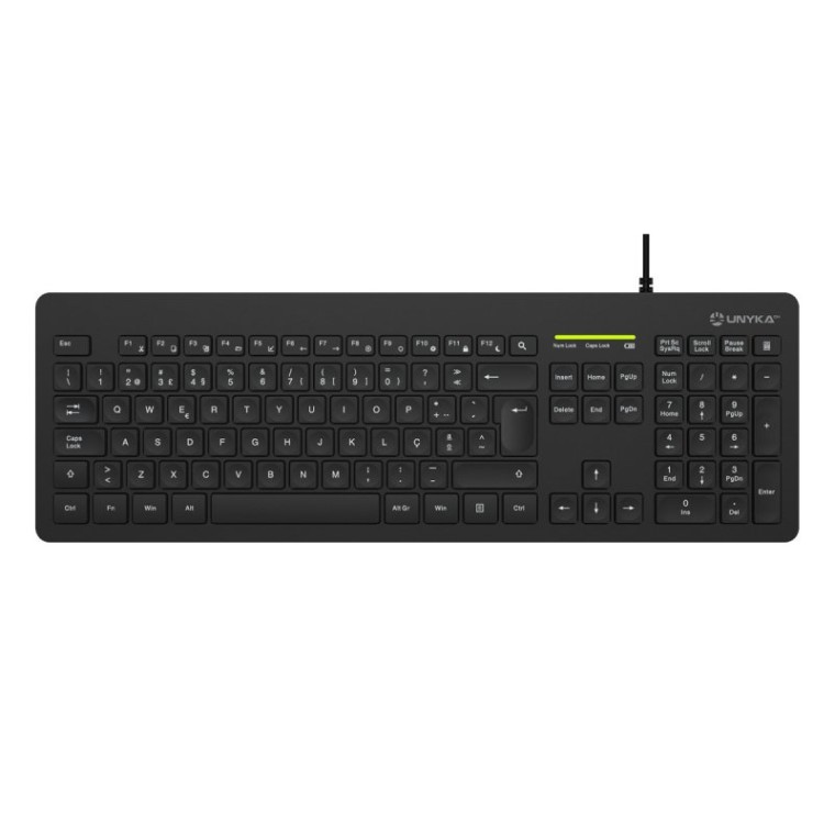 UNYKAch MK211 PRO Slim Kit Teclado + Ratón Ultradelgados y Ergonómicos (Idioma Portugués)