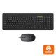 UNYKAch MK212 PRO Slim Wireless Kit Teclado + Ratón Inalámbricos (Idioma Portugués)