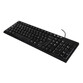Teclado de membrana Negro Layout Español con ratón óptico 1200 DPI USB Kit oficina