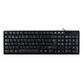 Teclado de membrana Negro Layout Español con ratón óptico 1200 DPI USB Kit oficina