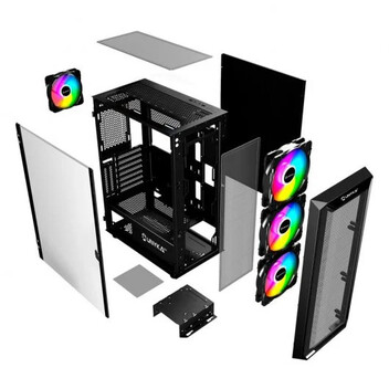UNYKAch Armor 3GEN ARGB ATX Cristal Templado USB-C 3.1 Negra UNYKAch Armor 3GEN ARGB ATX Cristal Templado USB-C 3.1 Negra