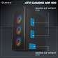 Torre PC UNYkach Mir 100 Caja ATX Gaming Cristal Templado Lateral y 4 Ventiladores ARGB Negra