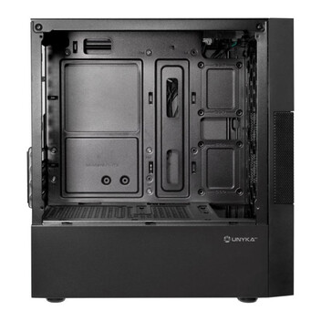 Torre PC Caja UNYKAch Aero C25 Micro ATX Negra con Fuente ATX 500W y Panel Lateral de Cristal Templa Torre PC Caja UNYKAch Aero C25 Micro ATX Negra con Fuente ATX 500W y Panel Lateral de Cristal Templa
