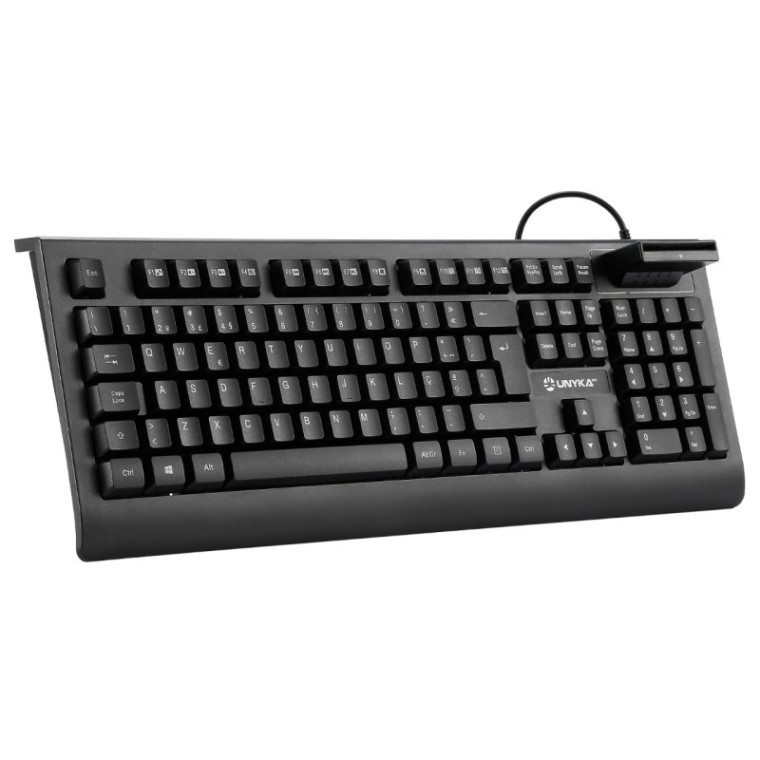 UNYKAch KB918 Teclado en Portugués con Lector Inteligente de Tarjetas