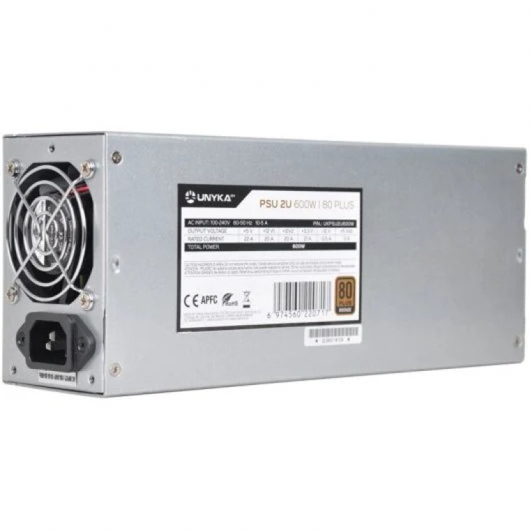 UNYKAch FLEX ATX 2U 600W 80+ Bronce Fuente De Alimentación