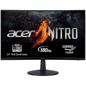 Monitor Acer Gaming Nitro ED240QS3bmiipx 23.6" LED VA FullHD 180Hz Altavoces FreeSync Premium Monitor Acer Gaming Nitro ED240QS3bmiipx 23.6" LED VA FullHD 180Hz Altavoces FreeSync Premium
