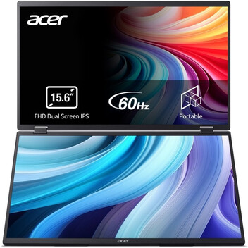 Acer PD163Qbmiuux Monitor Portátil Dual 15.6" LED IPS FullHD