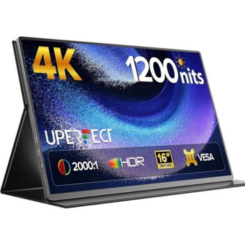 Monitor Uperfect UP1660HZ4K 15.6" IPS 4K UltraHD 60Hz 1200 nits VESA Aluminio Smart Cover Antirrefle Monitor Uperfect UP1660HZ4K 15.6" IPS 4K UltraHD 60Hz 1200 nits VESA Aluminio Smart Cover Antirrefle