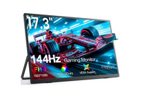 Monitor portátil UPERFECT 17,3" Full HD 144Hz FreeSync USB-C VESA Altavoces Soporte 180°