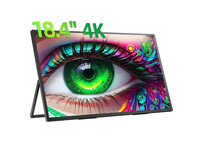 Uperfect Monitor portátil 4K 18" IPS UHD Soporte VESA Plug and Play USB-C HDMI Compatible Multidispo