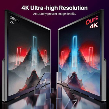 Uperfect Monitor portátil 4K 18" IPS UHD Soporte VESA Plug and Play USB-C HDMI Compatible Multidispo
