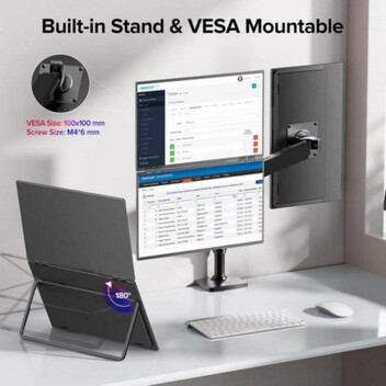 Monitor Uperfect Dual UP23860S 23.8" IPS FullHD 100Hz Doble Pantalla Rotación 360°