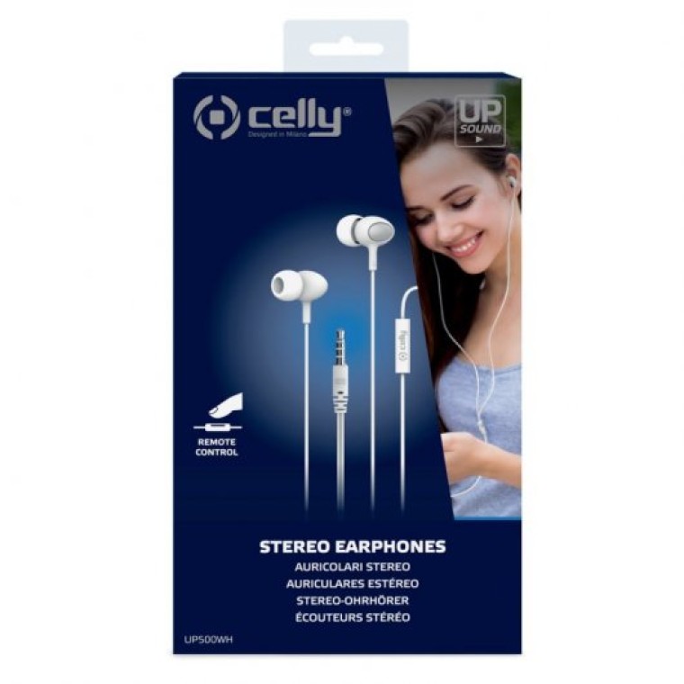 Celly UP500 Auriculares Blancos