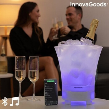 InnovaGoods Sonice Cubitera LED con Altavoz 5W InnovaGoods Sonice Cubitera LED con Altavoz 5W