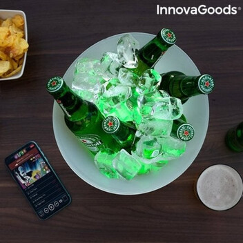 InnovaGoods Sonice Cubitera LED con Altavoz 5W InnovaGoods Sonice Cubitera LED con Altavoz 5W