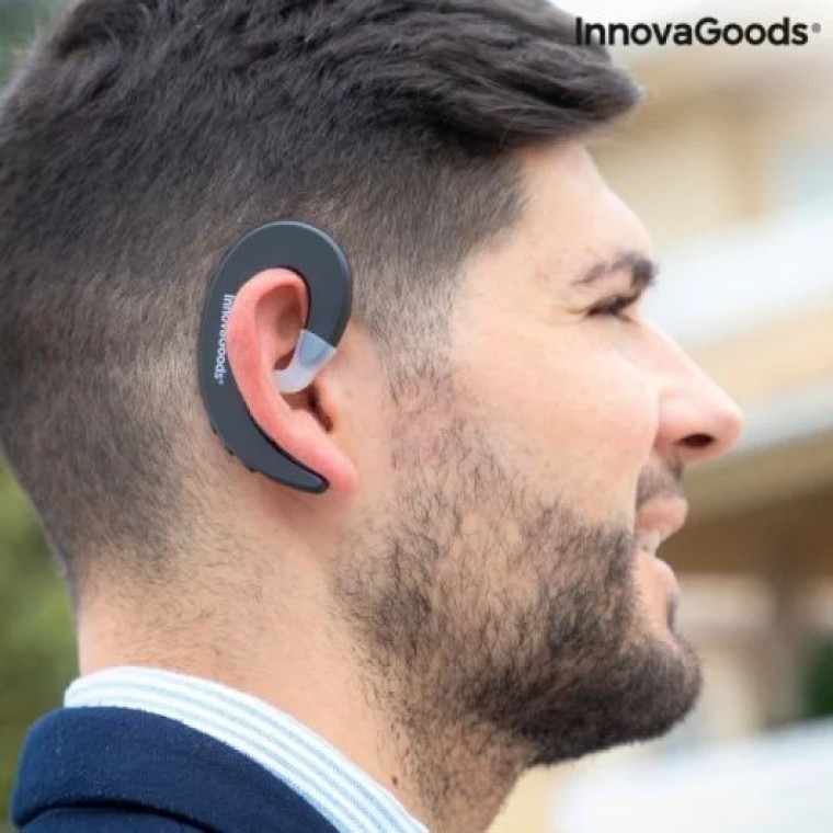 InnovaGoods Ceaser Auricular Monoaural Inalámbrico Negro