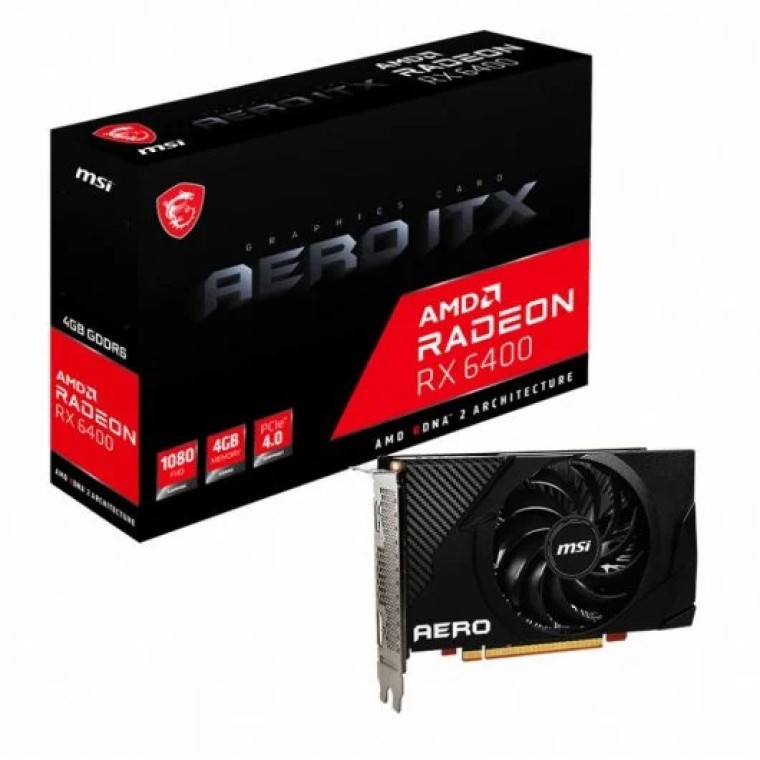 MSI Radeon RX 6400 Aero ITX 4GB GDDR6