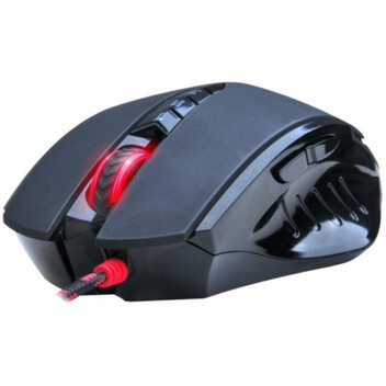 Ratón A4Tech V8M USB 3200 DPI Negro Rojo 8 Botones Memoria Gaming