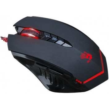 Ratón A4Tech V8M USB 3200 DPI Negro Rojo 8 Botones Memoria Gaming