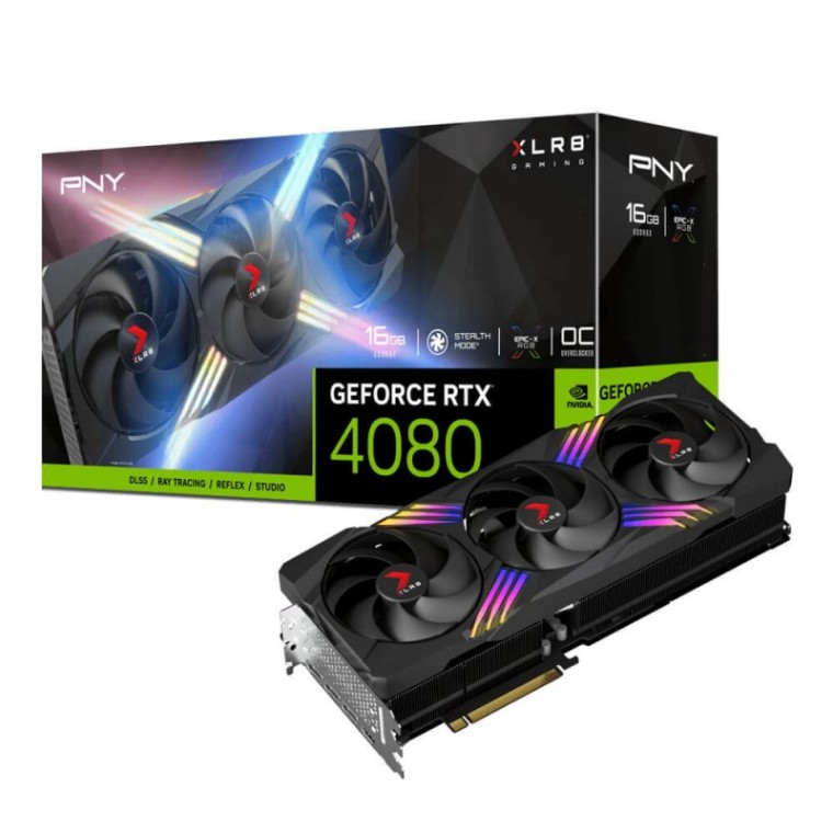 PNY GeForce RTX 4080 XLR8 Gaming Verto EPIC-X RGB TF OC 16GB GDDR6X DLSS3