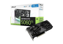 Tarjeta Gráfica PNY GeForce RTX 5060 Ti Overclocked Dual Fan 16GB GDDR7 Reflex 2 RTX AI DLSS4