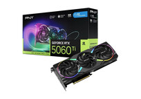 Tarjeta Gráfica PNY GeForce RTX 5060 Ti EPIC-X RGB Overclocked Triple Fan 8GB GDDR7 Reflex 2 RTX AI