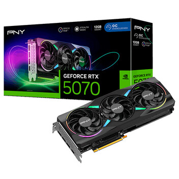 Tarjeta Gráfica PNY GeForce RTX 5070 Epic-X RGB OC 12GB GDDR7 DLSS4