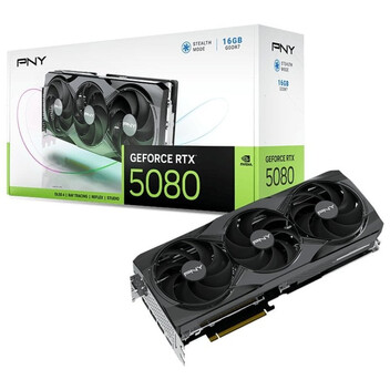 Tarjeta Gráfica PNY GeForce RTX 5080 Triple Fan 16GB GDDR7 Reflex 2 RTX AI DLSS4 Tarjeta Gráfica PNY GeForce RTX 5080 Triple Fan 16GB GDDR7 Reflex 2 RTX AI DLSS4