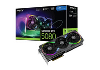 Tarjeta Gráfica PNY GeForce RTX 5080 ARGB Overclocked Triple Fan 16GB GDDR7 Reflex 2 RTX AI DLSS4