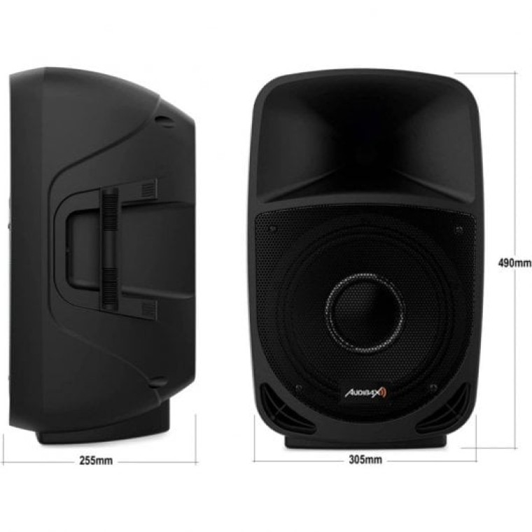 Audibax Vegas 10 Altavoz Profesional Bluetooth con Motor de Compresión y Efectos LED 10" 200W Negro