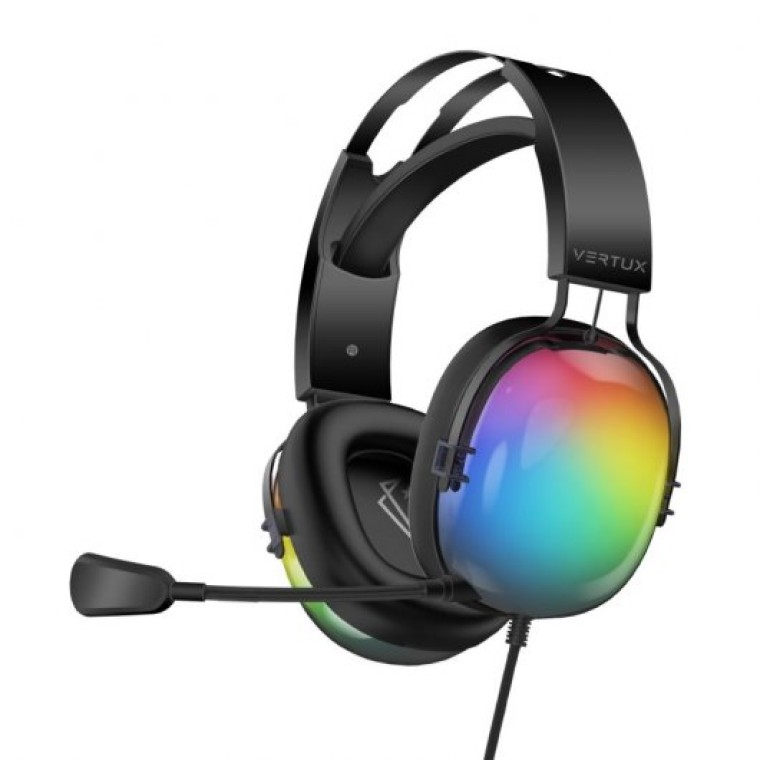 Vertux Sirius Auriculares Gaming Multiplataforma 7.1 RGB Negros