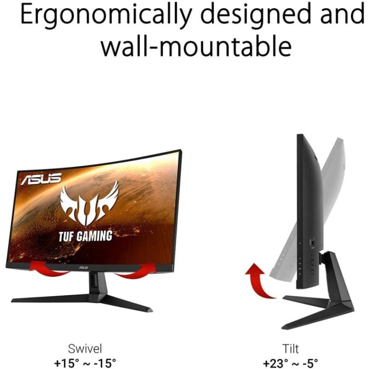 Asus TUF Gaming VG27VH1B 27" LED FullHD 165Hz FreeSync Premium Curva