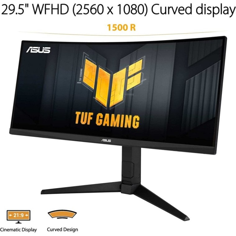 ASUS TUF Gaming VG30VQL1A 29.5" LED UltraWide FullHD 200Hz FreeSync Premium Curva