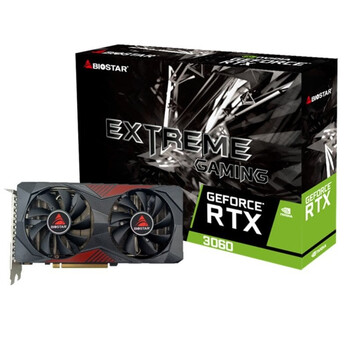 Tarjeta Gráfica Biostar Extreme Gaming GeForce RTX 3060 12GB GDDR6
